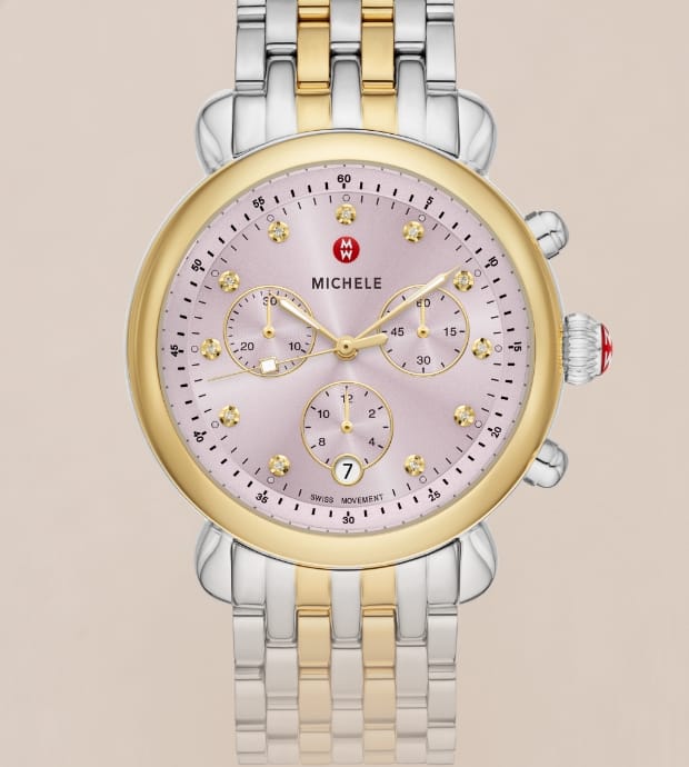 A gold-tone Emporio Armani women's watch.